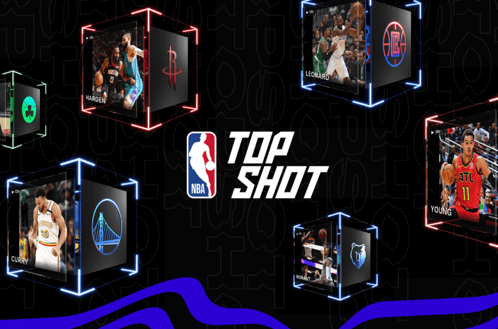 NBA Top Shot Logo und Moments