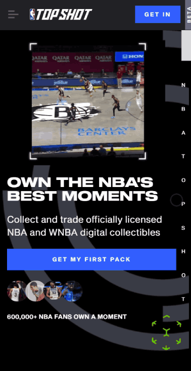 NBA Top Shot Anmeldung Registration
