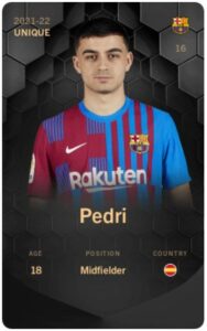 Pedri Unique Sorare Karte