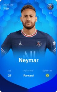 Sorare Super Rare Karte von Neymar