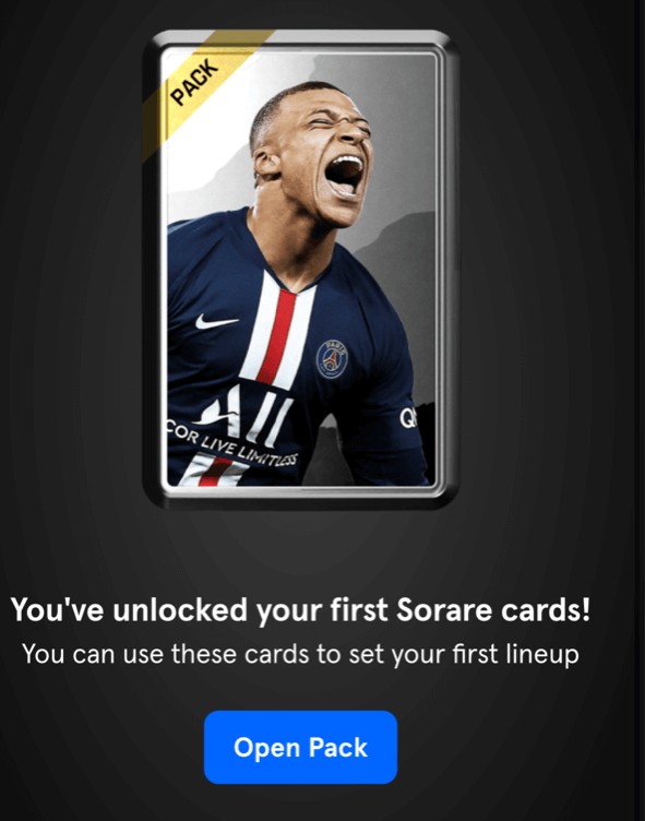 Sorare Starter Pack First Players Mbappé