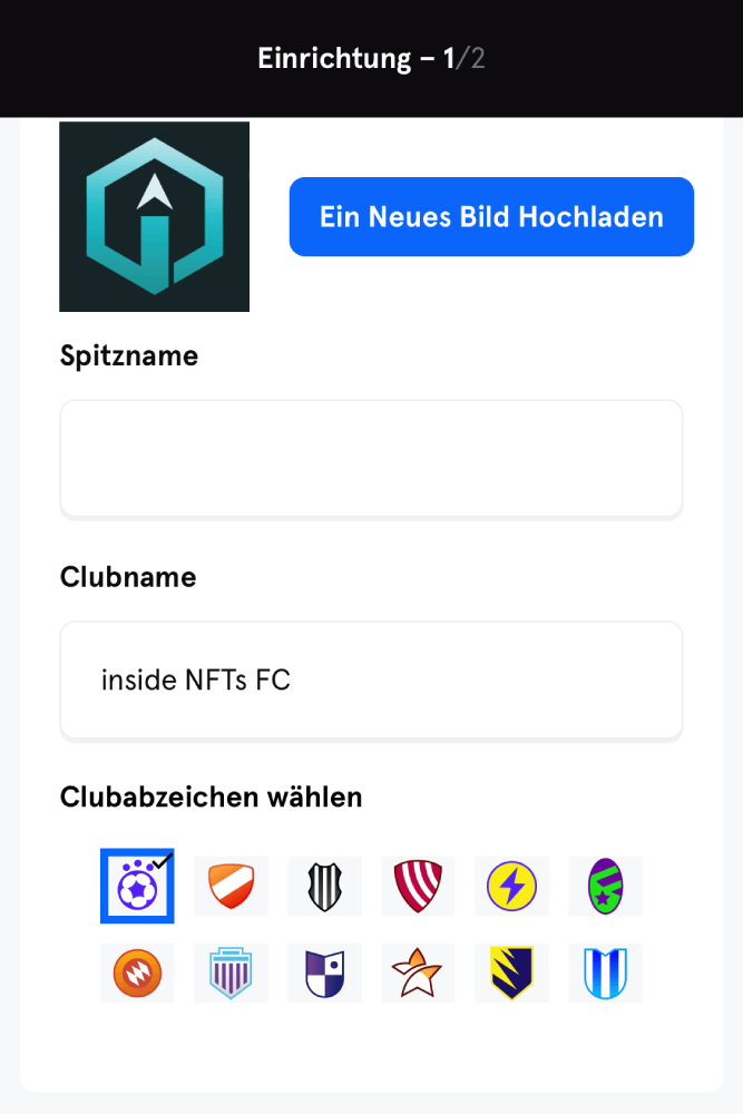 So erstellst Du Deinen neuen Sorare Verein