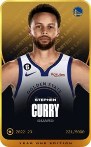 Limited Sorare Karte des NBA Champions Stephen Curry von den GSW